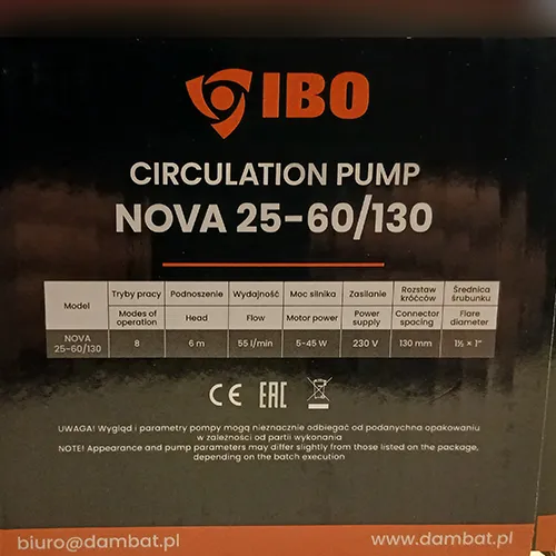 IBO - Pompe à eau