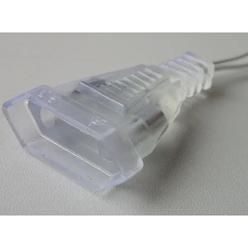 Chaîne d'éclairage LED de Noël à alimentation principale en forme d'étoile à cinq branches, équipée d'un boîtier de commande blanc à 8 fonctions et d'une prise de connexion série. Données techniques: 220 V.