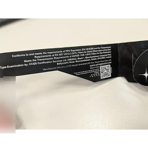 ORRO - Lunettes d'éclipse solaire