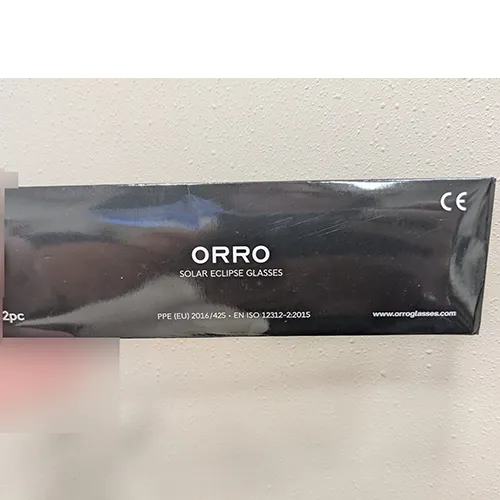ORRO - Lunettes d'éclipse solaire