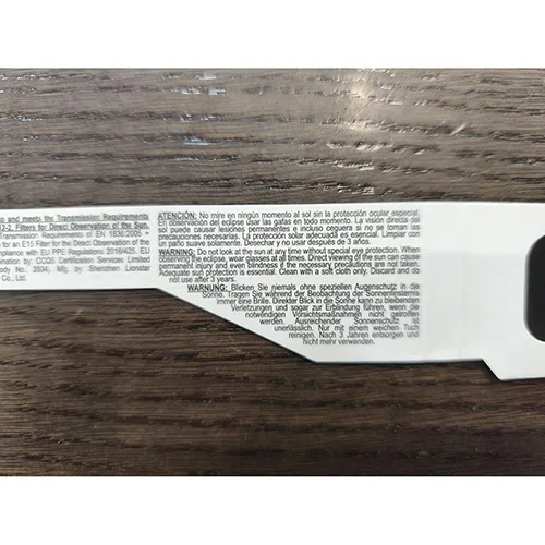 ECP Eye Care Professional - Lunettes d'éclipse solaire