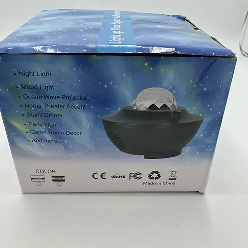 Projecteur étoilé noir.