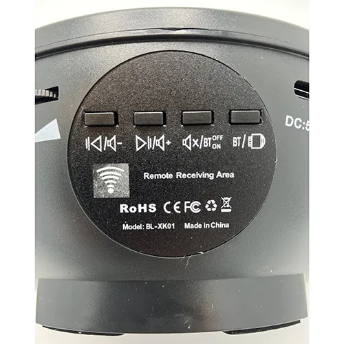 Projecteur étoilé noir.