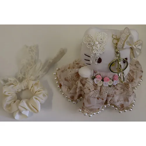 Hello Kitty - Porte-clés avec jouet doux