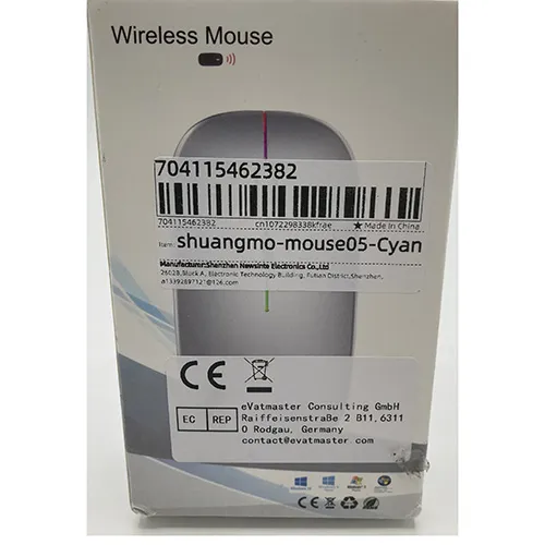 Souris sans fil Bluetooth rechargeable livrée avec un câble USB.
