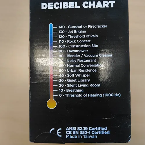 Decibel Defense’. - Bouchons d'oreilles protecteurs