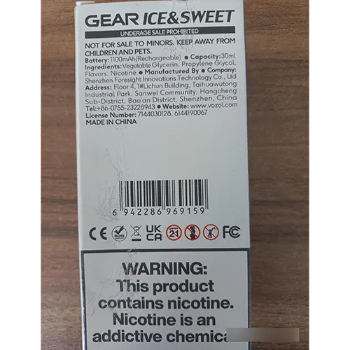 Vozol - Cigarette électronique jetable