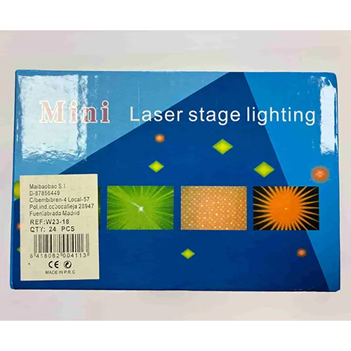 Projecteur laser bleu.