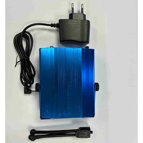Projecteur laser bleu.