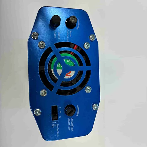 Projecteur laser bleu.