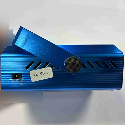 Projecteur laser bleu.