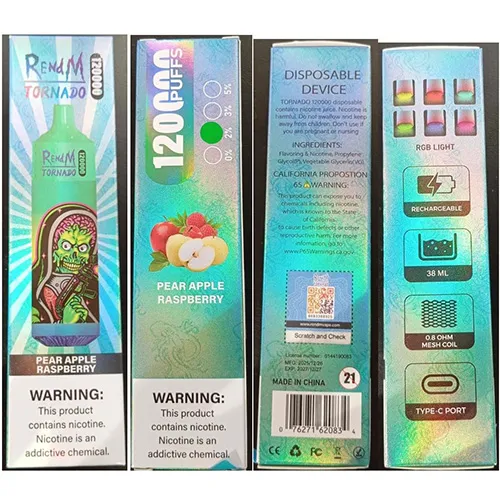 RENdM TORNADO - Cigarette électronique jetable