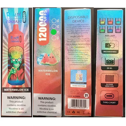 RENdM TORNADO - Cigarette électronique jetable