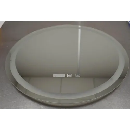 Miroir de salle de bain lumineux LED pour montage mural.