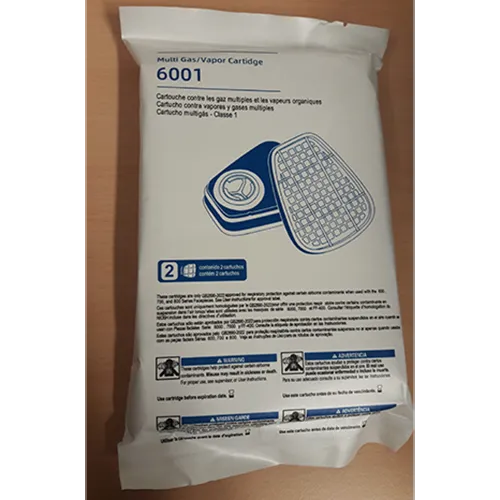 masque respiratoire, commercialisé sous le nom de «masque respiratoire intégral avec filtre 6001, masque antipoussière pour la protection contre les particules fines, masque de peinture pour gaz, vapeurs, résine époxy, peinture par pulvérisation, produits chimiques, ponçage, travaux de construction, industrie».