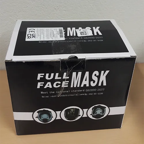 masque respiratoire, commercialisé sous le nom de «masque respiratoire intégral avec filtre 6001, masque antipoussière pour la protection contre les particules fines, masque de peinture pour gaz, vapeurs, résine époxy, peinture par pulvérisation, produits chimiques, ponçage, travaux de construction, industrie».